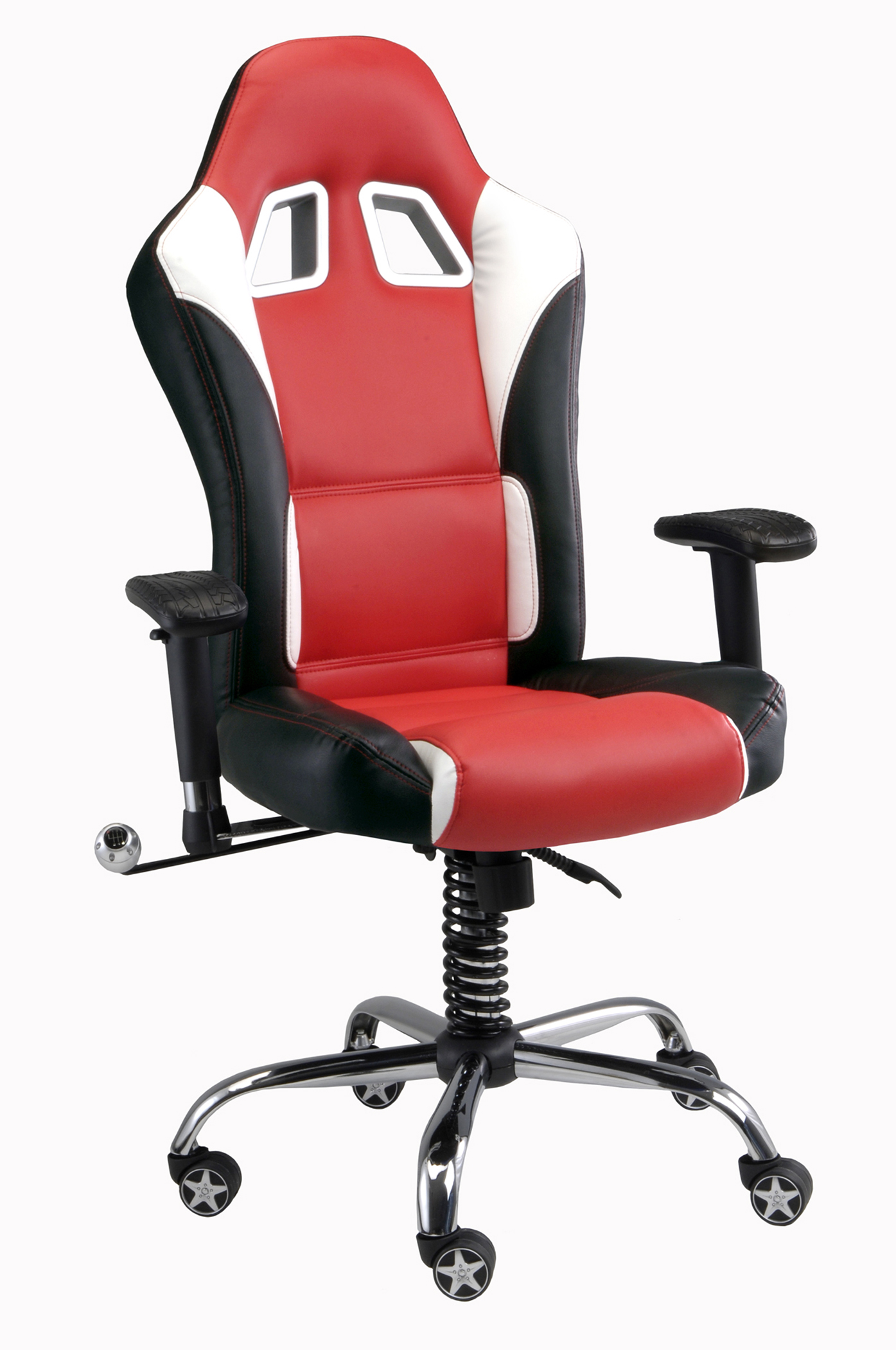 Intro-Tech Automotive, Pitstop Furniture, IN1100R SE Chair Red, Desk Chair